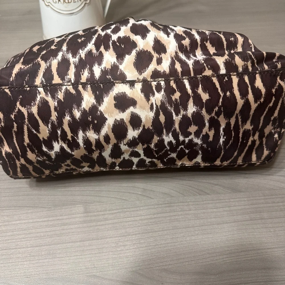 Kate Spade Brown Leopard Print story book Tote